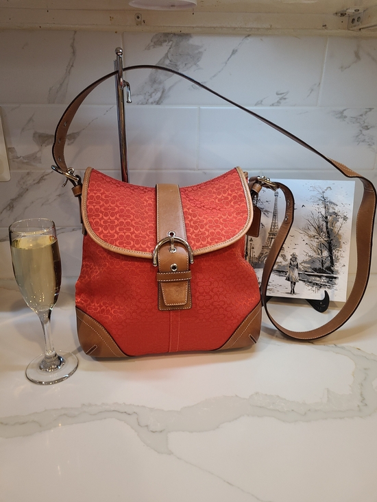 Coach Handbags - Coach Vintage Soho Red Brown Mini Cs 2003 Y2K Vintage F3K-6376 EUC